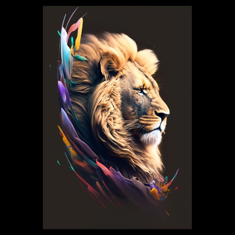 neon löwe