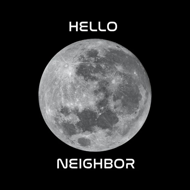 Salutations à notre objet céleste le plus proche - la lune!