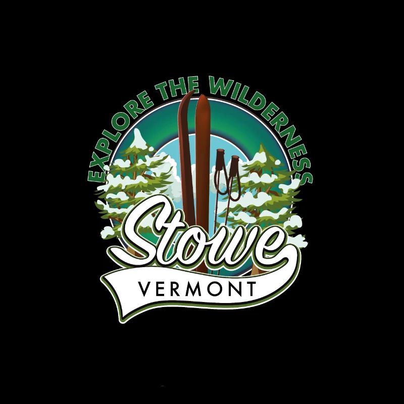 Stowe Vermont ski logo