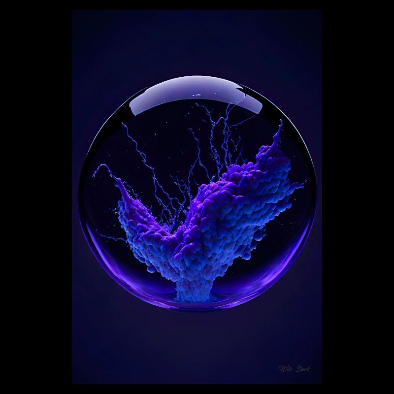 Clouds in a bubble purple 1