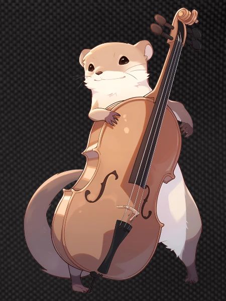 Mungo spielt Cello