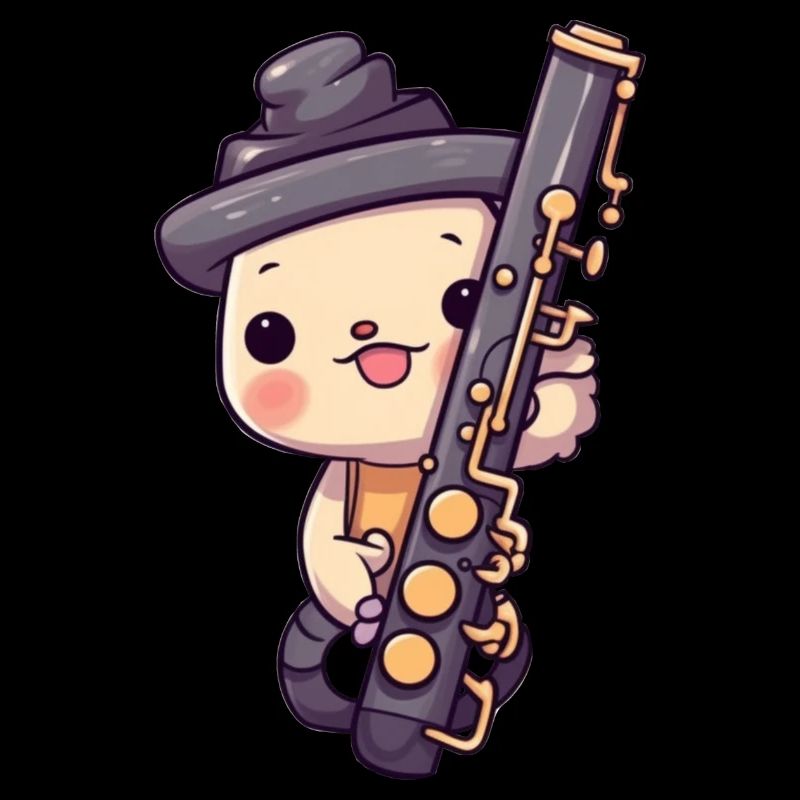 Klarinette im Comic Stil