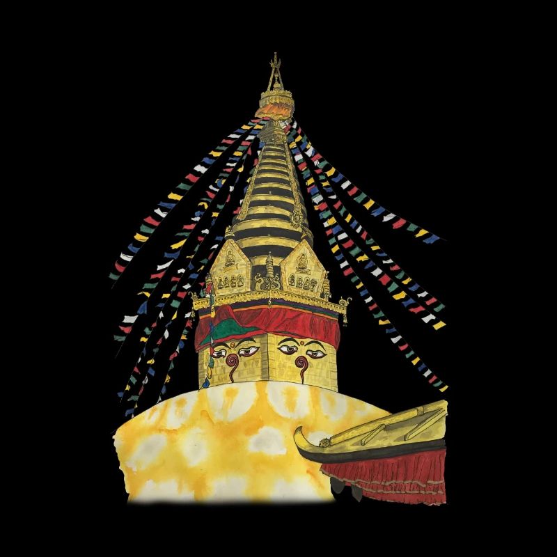 Stupa de Swayambhunath Katmandou Népal Bouddhisme