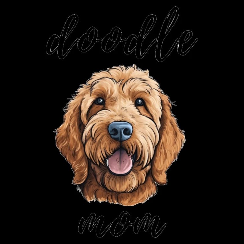 Goldendoodle mignon Doodle maman visage de chien
