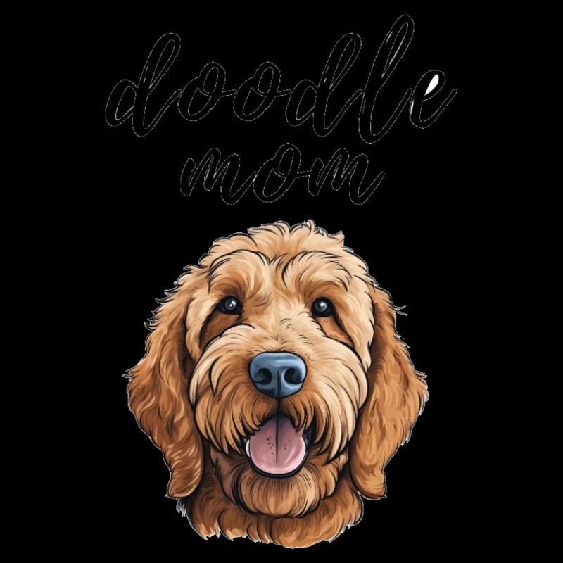 Goldendoodle mignon Doodle maman visage de chien