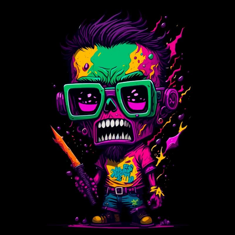 Zombie cool coloré
