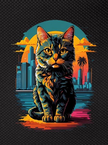 Chat dans la ville