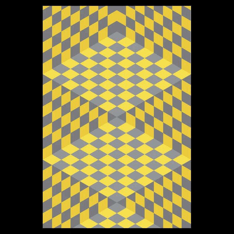 3D Chess Optical Illusion