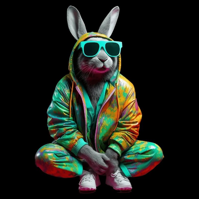 Bunny Rabbit Lunettes de soleil Colorful Cool Bunny