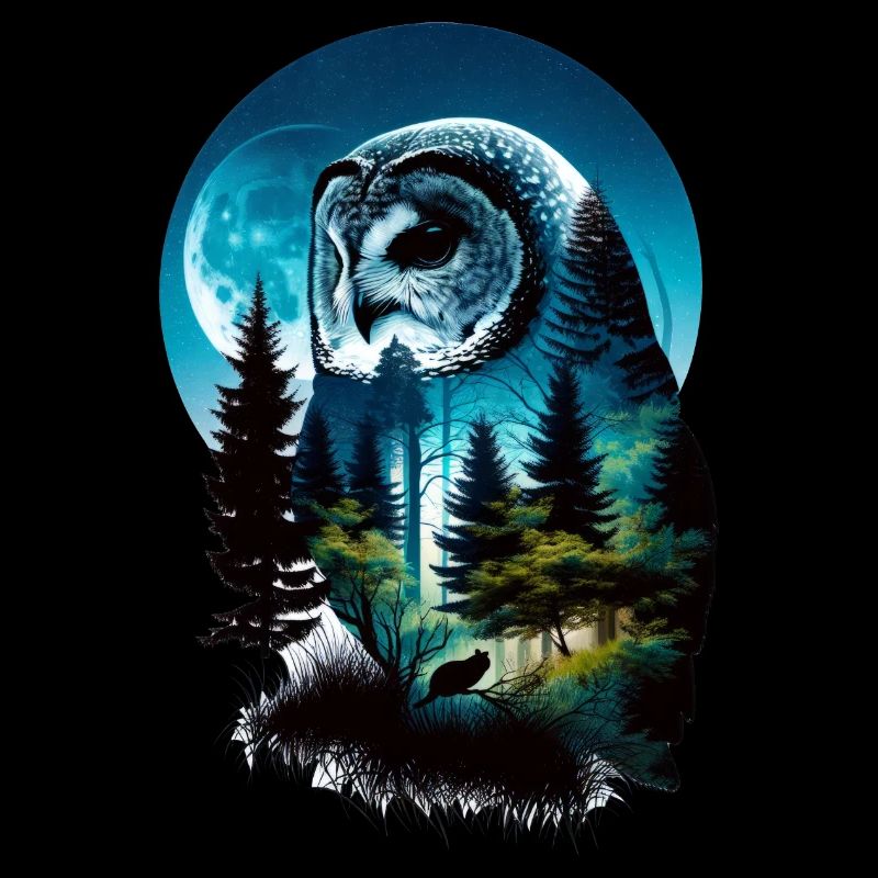 Nature in Owl Pattern