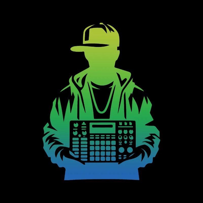 Beatmaker Holding Sampler (Vert)
