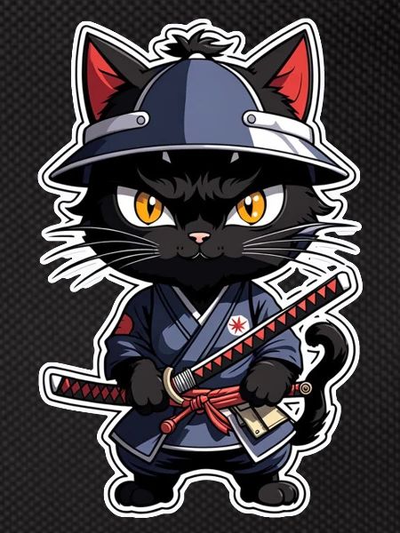 Ninja Cat - Samurai Kitten