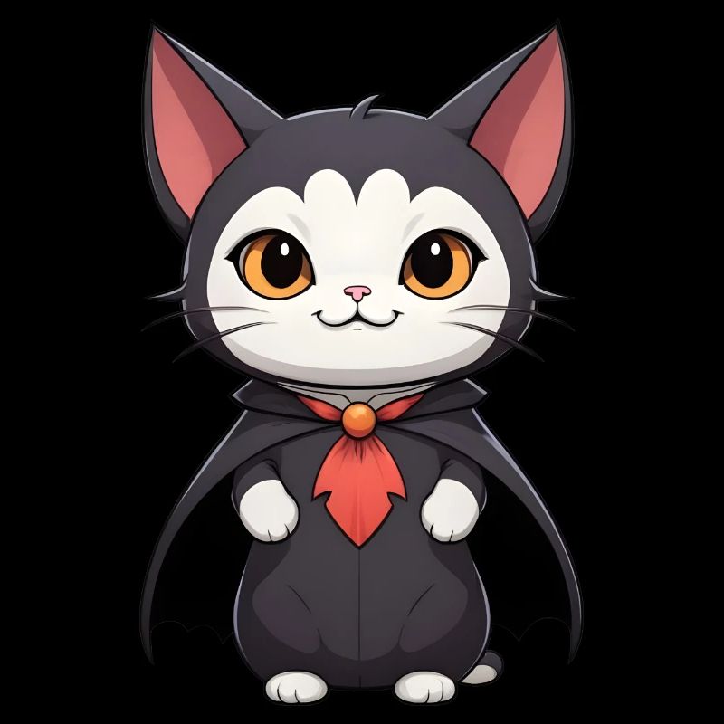 Halloween Vampir-Katze