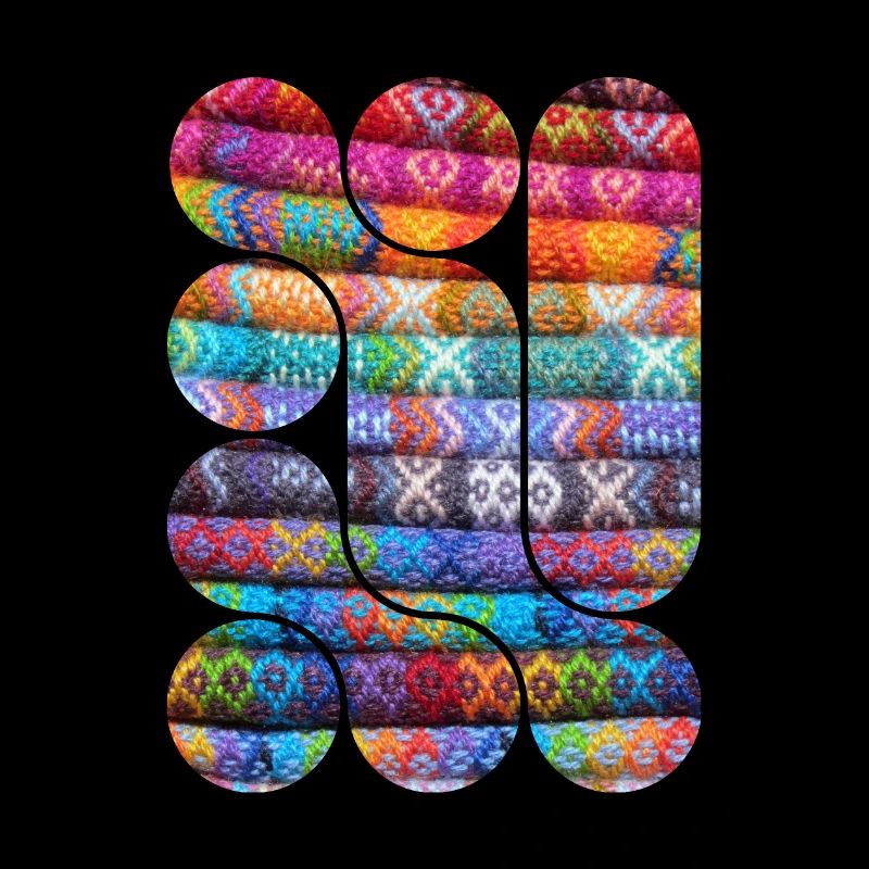 Bright Knitted Patchwork