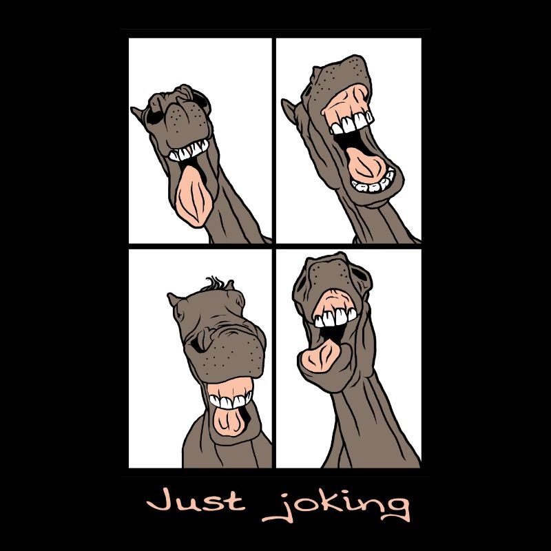 "Just joking"