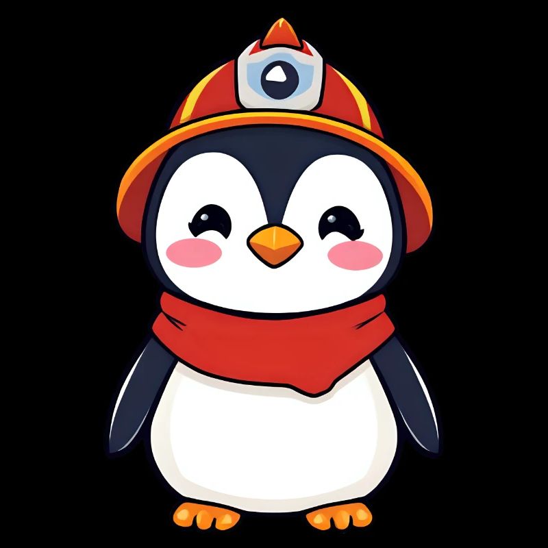Héros Pingouin Pompier