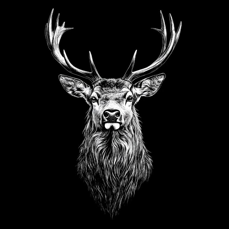 Hirsch Portrait Wildtier Waldtier Hirsche