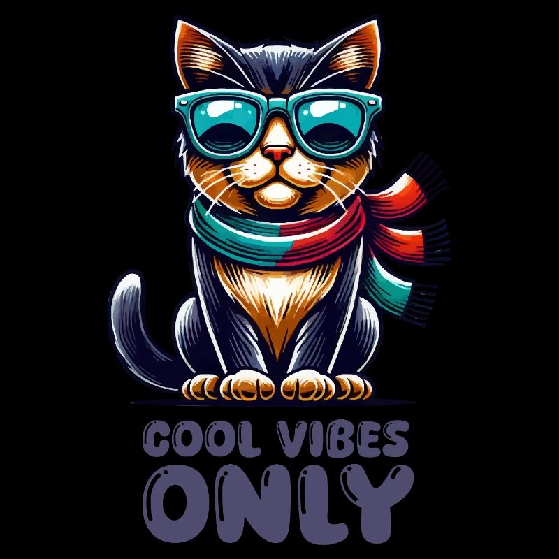 Cat Sunglasses Comic Cool
