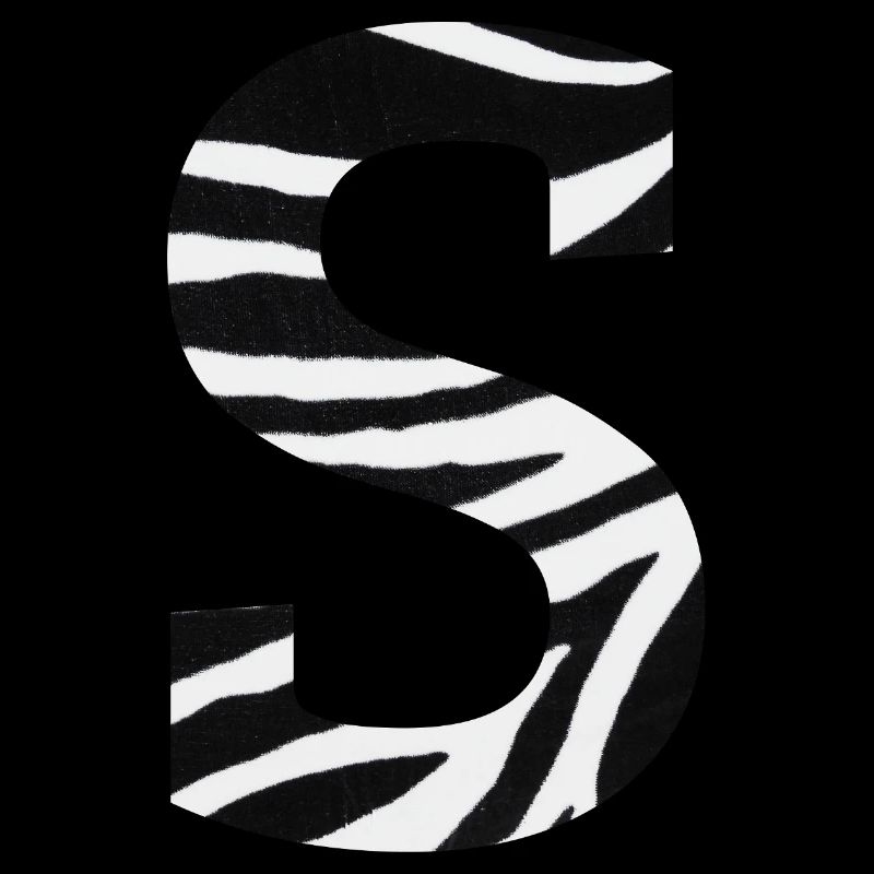 Buchstabe s Zebra