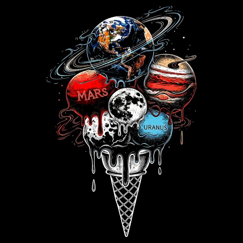 Planet Cream Scoop - Space Galaxy Science