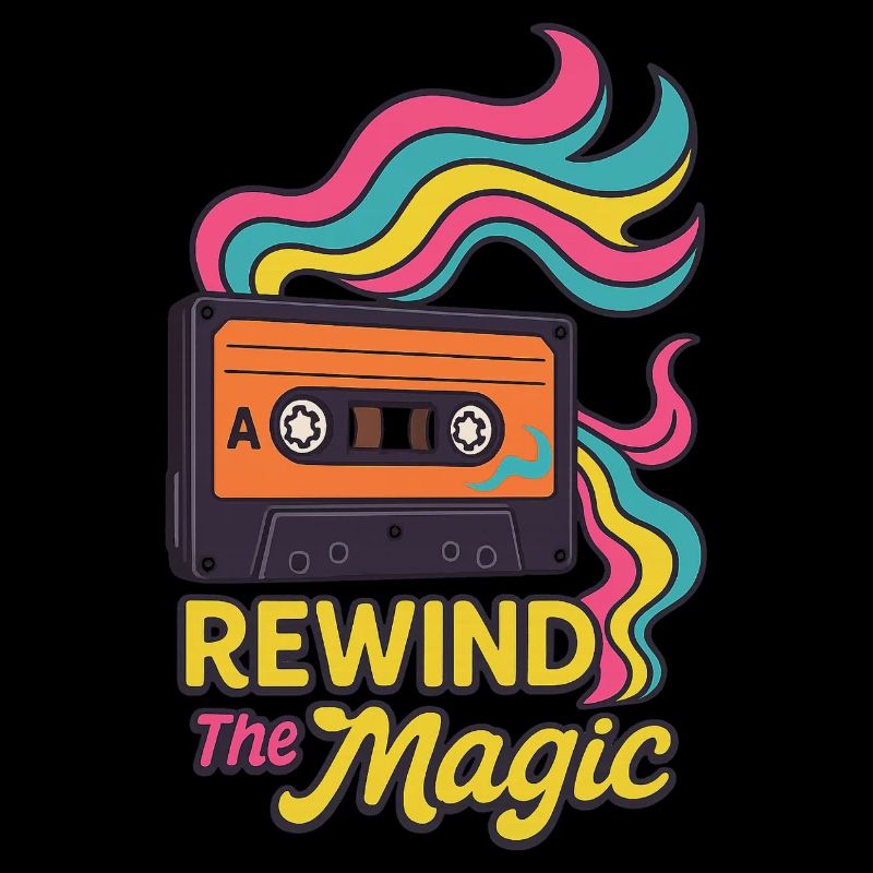 Rewind the Magic – Cassette rétro à l’ambiance colorée