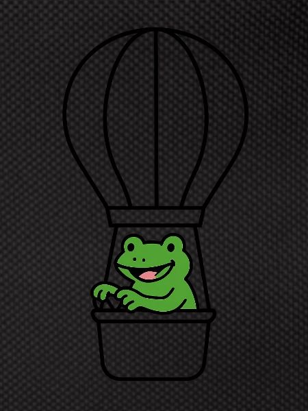 Frog in a balloon