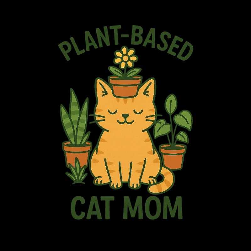Maman chat à base de plantes