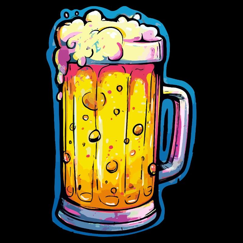 Verre de bière comique