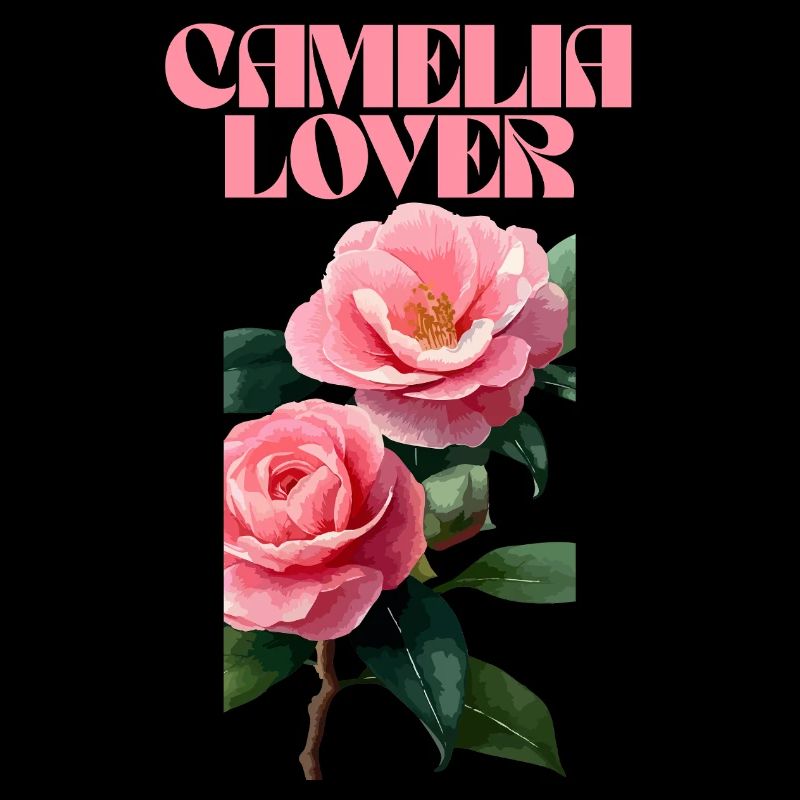 Camelia Lover Typographie florale Design