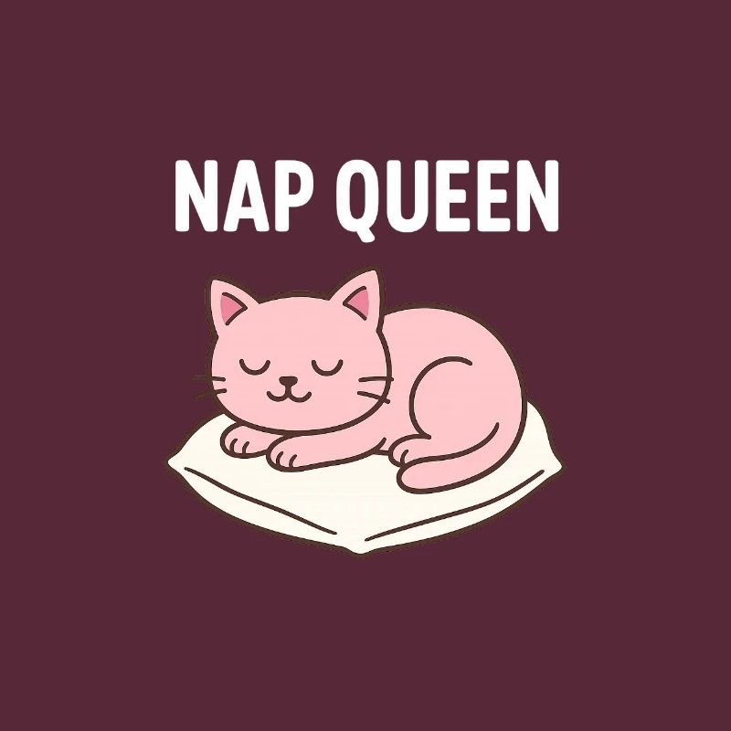 Conception mignonne de chat endormi