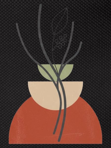 Geometric Plant Vase
