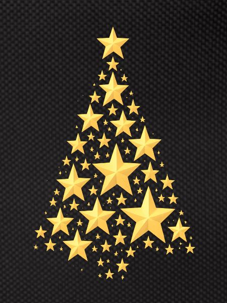 WEIHNACHTSBAUM MIT STERNEN