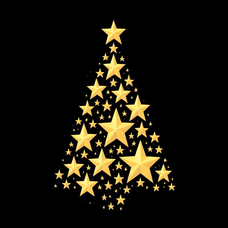 WEIHNACHTSBAUM MIT STERNEN