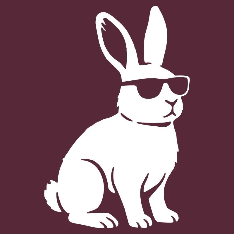 Mignons lunettes de soleil en forme de lapin, Vector cool