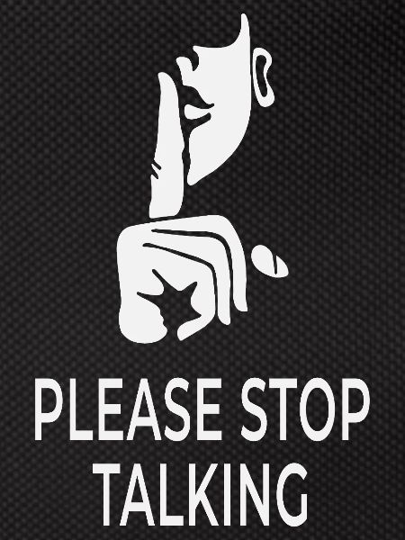 Please Stop Talking – British Sarcasm Design