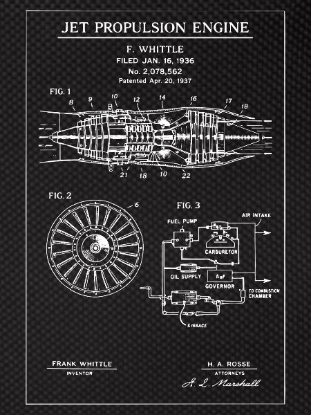 Jet Propulsion Engine Blueprint