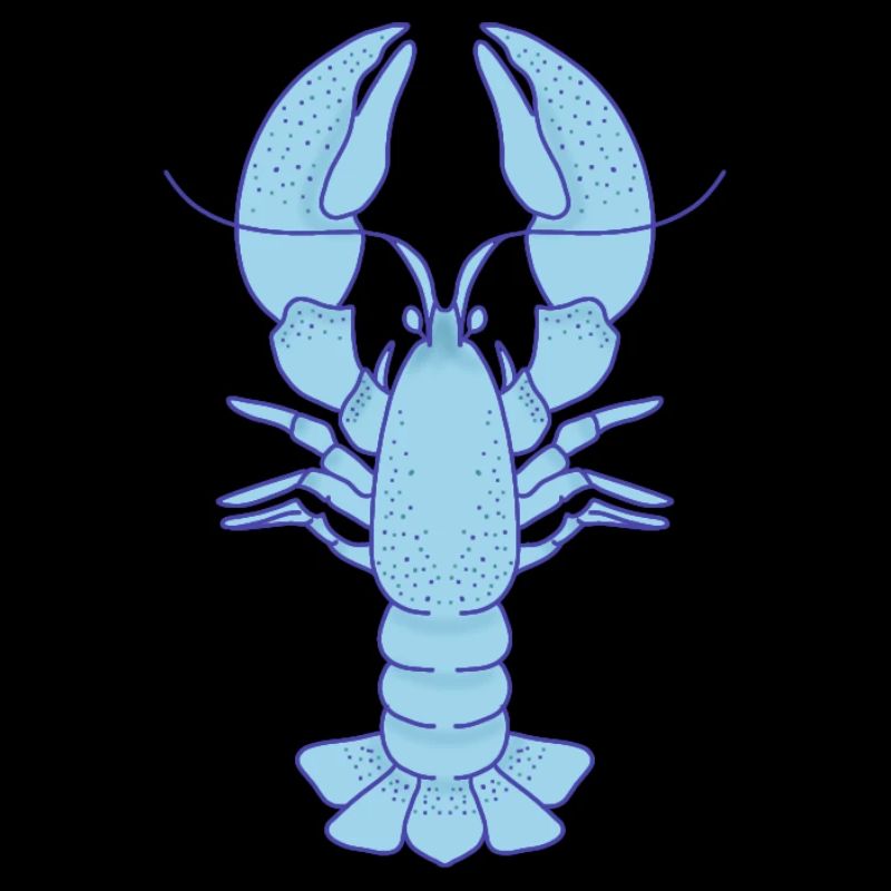 Blue Lobster Pop Art