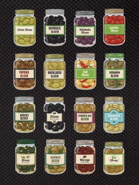 Olives in a jar