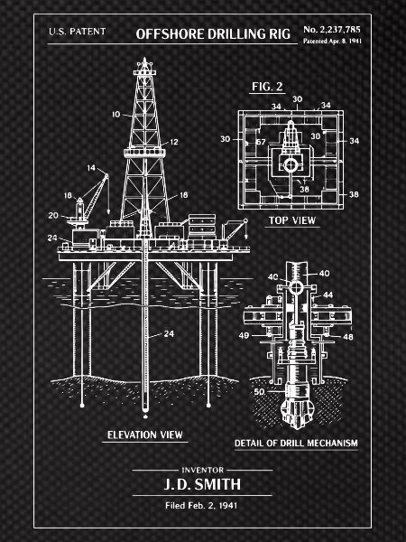 Offshore Drilling Rig Blueprint