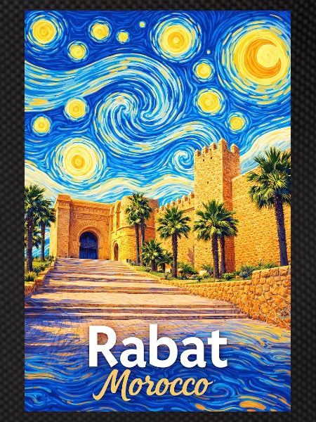 Rabat Morocco Starry Night