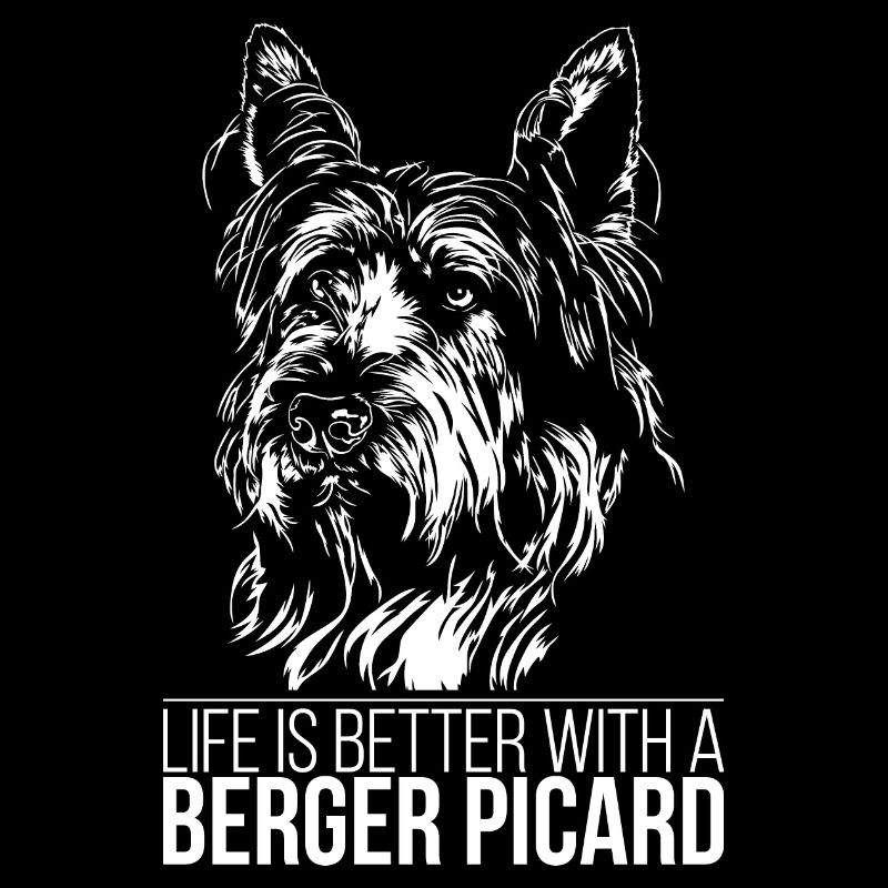 BERGER PICARD life is better Hundespruch Hunde