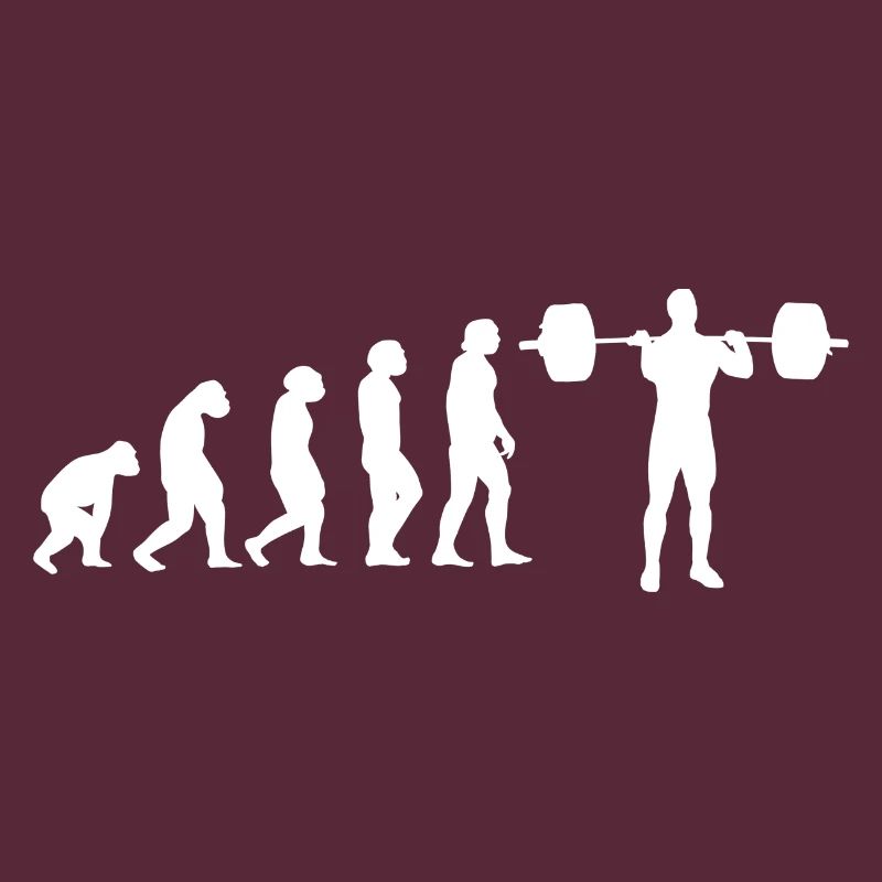 Evolution Gewichtheber