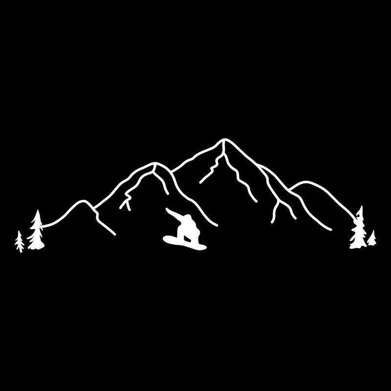Snowboard mountains