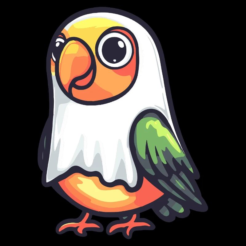 Papagai Halloween Comic Ghost