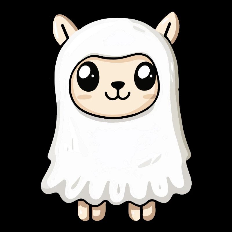 Alpaka Llama Halloween Comic Geist