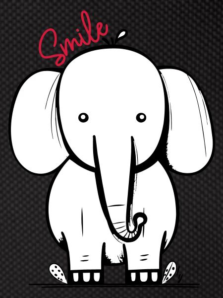 Elephant smile