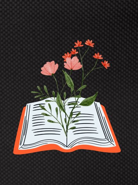 Flowers Growing From Book