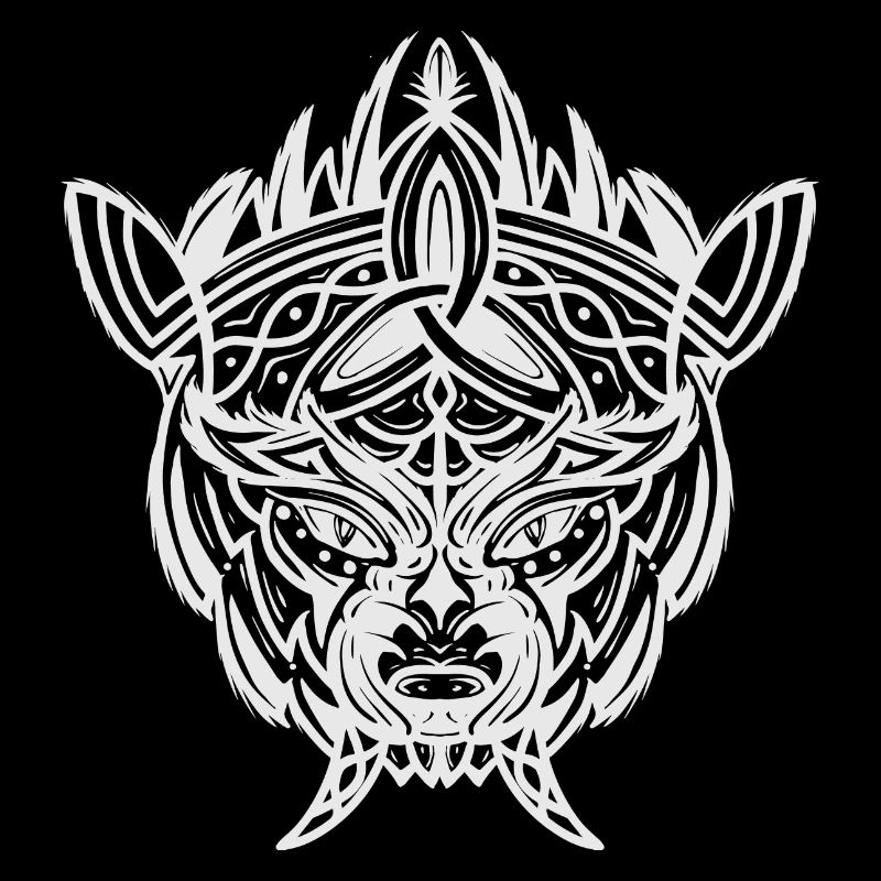 Wikinger Zeichen Fenrir Fenriswolf Wolf Wolfsrudel