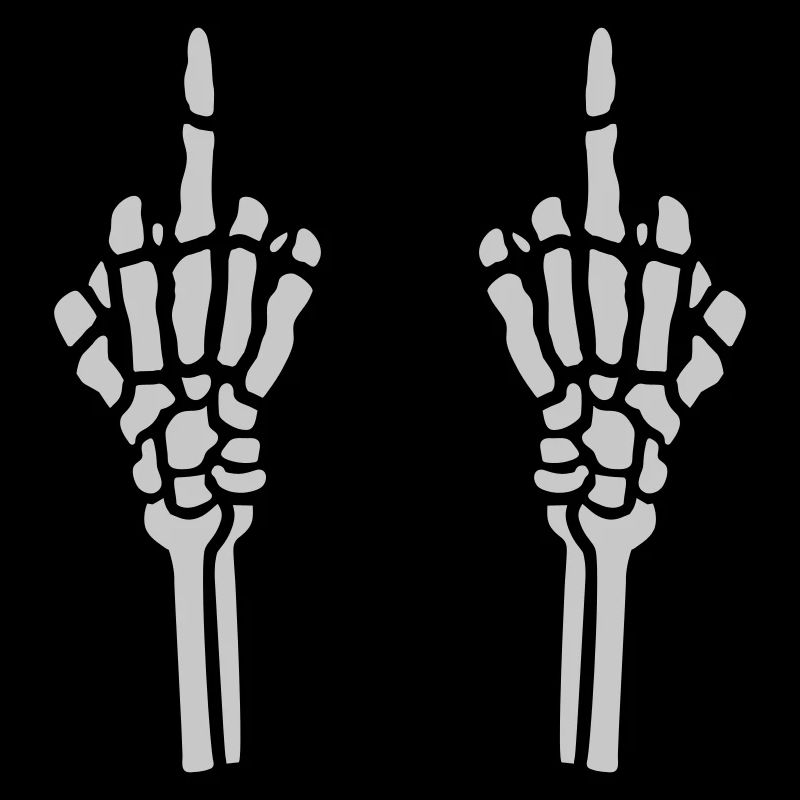 Geste 2 Hände Mittelfinger