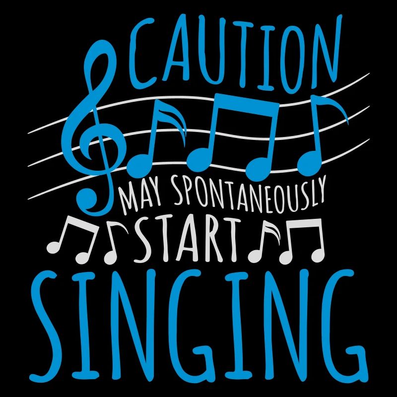 may spontaneously start singing